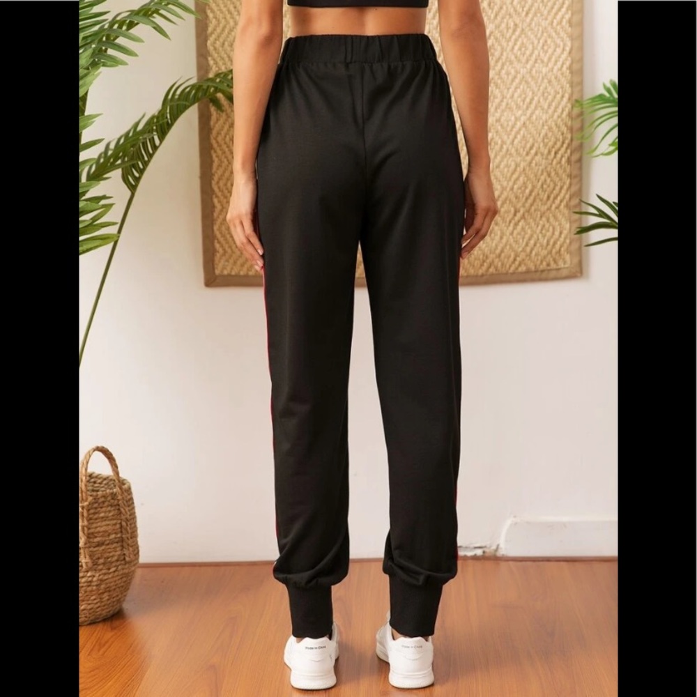 Athletic Comfortable Striped Drawstring Joggers/Sweatpants - Picture 5 of 5
